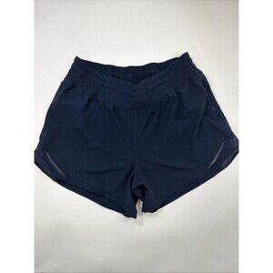 Lululemon Women’s High Waisted Navy Blue Hotty Hot Short Size 6 Tall